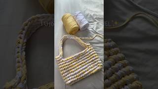 Crochet tshirt yarn tote bag ☀️ [upl. by Lilybelle]