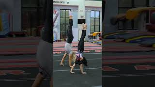 Handstand Race UGAs Holly Snyder vs Chloe Driese handstand [upl. by Illak]