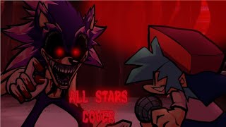 FNF VS MARIOS MADNESS V2 SONG 🎶 ALL STARS 🎶 COVER [upl. by Holle]