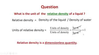 Teaching Video What is a Dimensionless Quantity [upl. by Menzies]