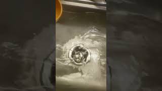 Clearing a drain Clogged sink [upl. by Nesyla]