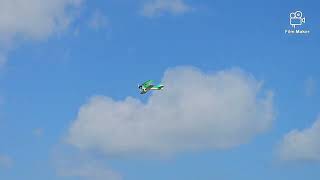 Great Planes Giant Aeromaster BiPlane recovered by Daren Nielsen Elwood field Livingston TX [upl. by Rotciv863]