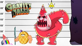 Comparación de tamaño de Gravity Falls  Personajes más grandes de Gravity Falls [upl. by Lathe56]