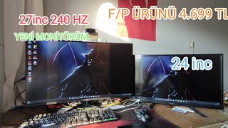 GAMEBOOSTER 240 HZ 27 İNC MONİTÖR KUTU AÇILIMI KARIŞIK VİDEO [upl. by Taite784]