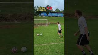 Desafio do Falcão Travessão de Letra shorts shortsvideo futebol [upl. by Magee]