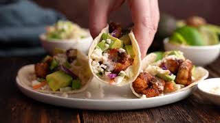 Baja Shrimp Tacos Recipe [upl. by Llertnad9]