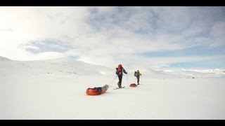 EXTREM SCHLITTENTOUR Norwegen Hardangervidda Outdoor adventure [upl. by Nailij]