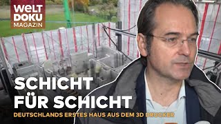 REVOLUTION IM WOHNUNGSBAU Deutschlands erstes 3Dgedrucktes Mehrfamilienhaus  WELT Magazin [upl. by Audrit]