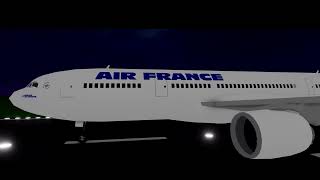 Air France Flight 447  Roblox Crash animation [upl. by Audris383]