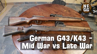 German G43 K43  Late War vs Mid War Variations and Differences [upl. by Brigitta]