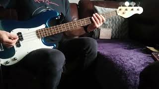 Saltcoats man plays quotWere All Clonesquot by Alice Cooper Bass cover alicecooper basscover [upl. by Enyamert948]