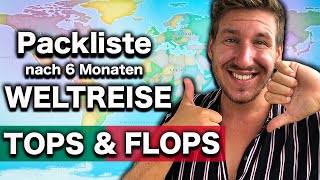 FAZIT 6 Monate Weltreise PACKLISTE FAILS amp TIPPS 🧳 Weltreise Erfahrung [upl. by Ettie]