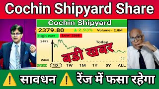 Cochin Shipyard Q1 RESULT OUT  Cochin Shipyard Share Latest News  Cochin Shipyard Share Targets [upl. by Manwell]