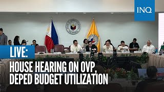 LIVE House hearing on OVP DepEd budget utilization [upl. by Artkele]