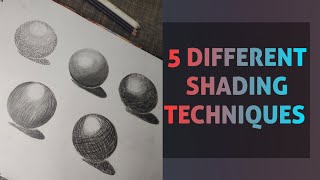 how to shading with a pencil  different types of shading techniques shading [upl. by Gigi]