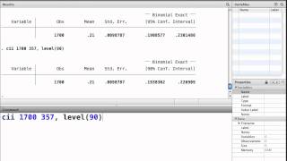 STATA 3 1 intervalo confianza prop media [upl. by Jameson]