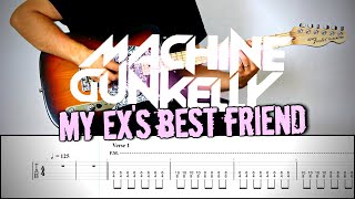 MACHINE GUN KELLY  MY EXS BEST FRIEND  Guitar Cover Tutorial FREE TAB [upl. by Pinzler127]