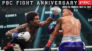 Gervonta Davis Scores a Highlight Reel KO Over Rolando Romero  PBC Fight Anniversary [upl. by Nogras]