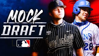 2021 MLB Draft Mock Draft Jack Leiter amp Kumar Rocker FALL [upl. by Amelus]