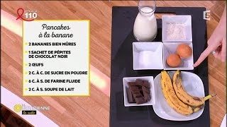 Recette  pancakes à la banane [upl. by Siravat901]