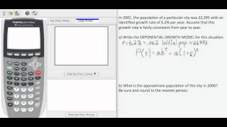 12xL3bMP1P1  Writing Exponential Growth ModelsDoubling Time [upl. by Atikan]