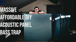 How to Build a MASSIVE Budget DIY Rockwool Bass Trap Acoustic Panel [upl. by Lenod404]