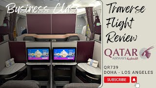 Qatar Airways Business Class Review A350 Doha  Los Angeles [upl. by Von]