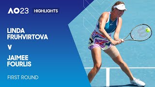 Linda Fruhvirtova v Jaimee Fourlis Highlights  Australian Open 2023 First Round [upl. by Mariann]