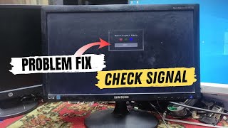 Check Signal Cable Samsung Monitor 2024 VGA Problem Fix  Created by Afjal Hossain [upl. by Naitsabes]