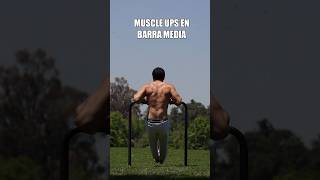 MUSCLE UPS EN BARRA MEDIA  Combinando con L sit  CALISTENIA Y ENTRENAMIENTOS [upl. by Boucher258]