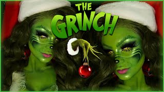 The GRINCH  Glam Christmas Makeup Tutorial [upl. by Dorweiler112]