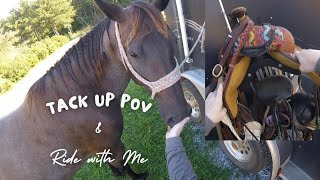 GoPro POV Tack Up amp Ride with Me  SEZE [upl. by Ziagos]