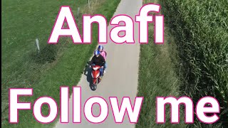 Parrot Anafi follows Honda Vision 110 motorcycle [upl. by Fortunato]