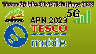 Tesco Mobile 5g internet Settings 2023  tesco mobile UK [upl. by Nihs]