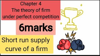 Short run supply curve of a firm [upl. by Nraa]