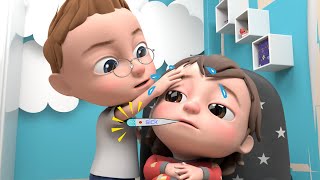 Sick Song  LetsgoMartin Nursery Rhymes amp Kids Songs [upl. by Eellek653]