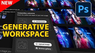 How to use new ai Generative Workspace in Photoshop Beta [upl. by Maletta]