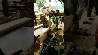 Aesthetic video bandsaw mill woodworkingmachine gergajikayu [upl. by Aneerehs203]