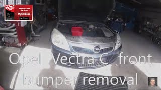 Opel Vectra C 2002–2008 front bumper removal [upl. by Kimmy]