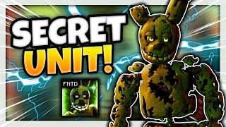 FASTEST Way to get The NEW SECRET SPRINGTRAP Unit 🔥  Five Nights TD [upl. by Nnylsor]