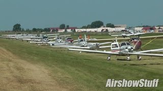 Minimum Interval Departures on Runway 27 Thursday  EAA AirVenture Oshkosh 2015 [upl. by Peterman]