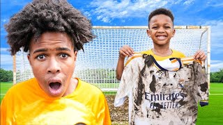 Tekkerz Kid JR Destroyed The New Real Madrid Kit [upl. by Ahsieni]