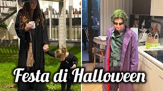 Veronica Cozzani con Luna Marì Spinalbese alla festa di Halloween c’è anche Belen [upl. by Atiuqes]