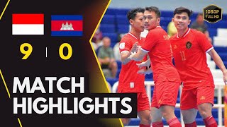 HIGHLIGHTS TIMNAS FUTSAL INDONESIA vs KAMBOJA • AFF FUTSAL CHAMPIONSHIP 2024 [upl. by Ilyse950]