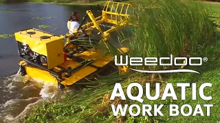 Weedoo Aquatic Weed Removal Boat and Harvester Boat [upl. by Airotkiv]