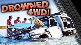 DROWNED 4WD Our most insane recovery ever – did we rescue it Moreton Island like you’ve never seen [upl. by Draw]