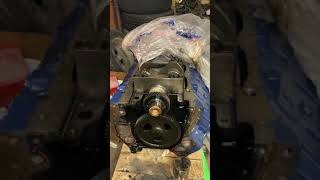 how to easily remove harmonic ballancer on a ford 69 or 73 international harvester diesel engine [upl. by Dorraj51]