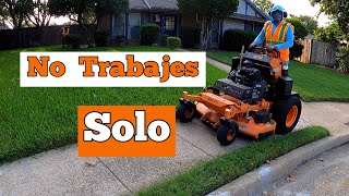 No Trabajes Solo  Yarderos  Jardineros que trabajan en USA [upl. by Annol659]