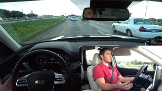 DEMO 2020 Kia Telluride Driver Assist Features Smart Cruise Lane Follow Assist Cameras etc [upl. by Farlee]