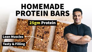 Tasty Homemade Protein Bar  High Protein Snack  Yatinder Singh [upl. by Vally]